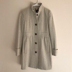 J. Crew Wool Peplum Coat